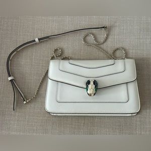 Serpenti Forever Crossbody Bag in White